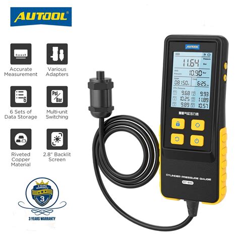 AUTOOL PT610 Digital Petrol Compression Tester 